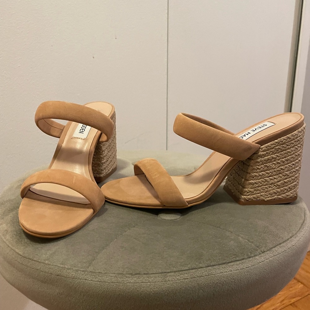 Steve Madden heel espadrille sandal size 5.5